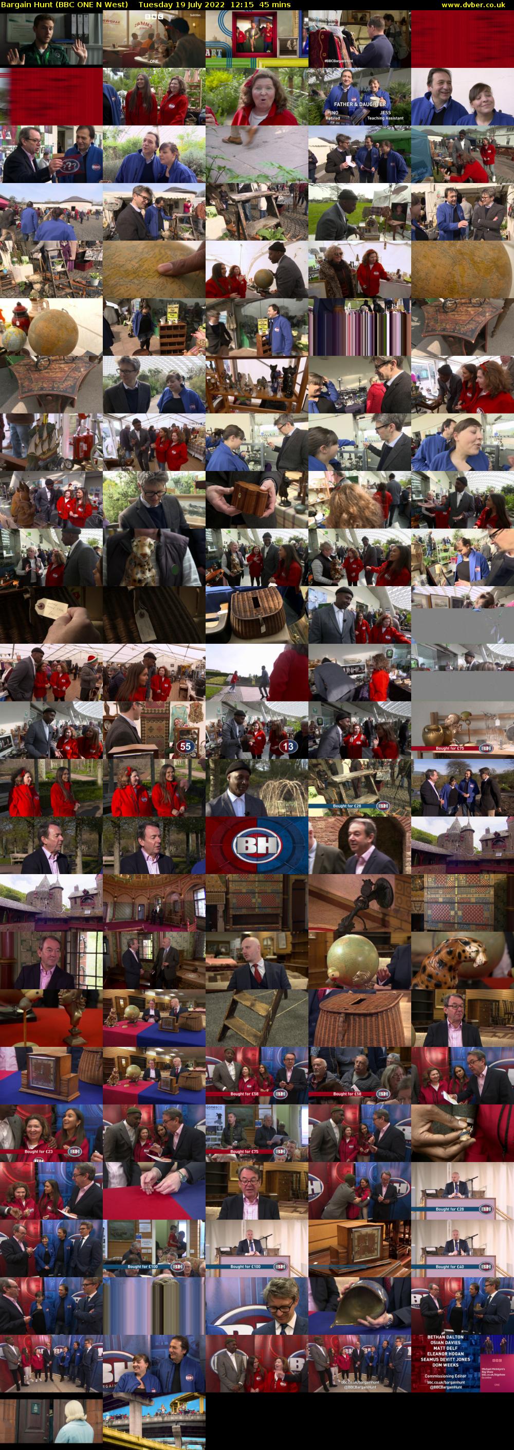 Bargain Hunt (BBC ONE N West) Tuesday 19 July 2022 12:15 - 13:00