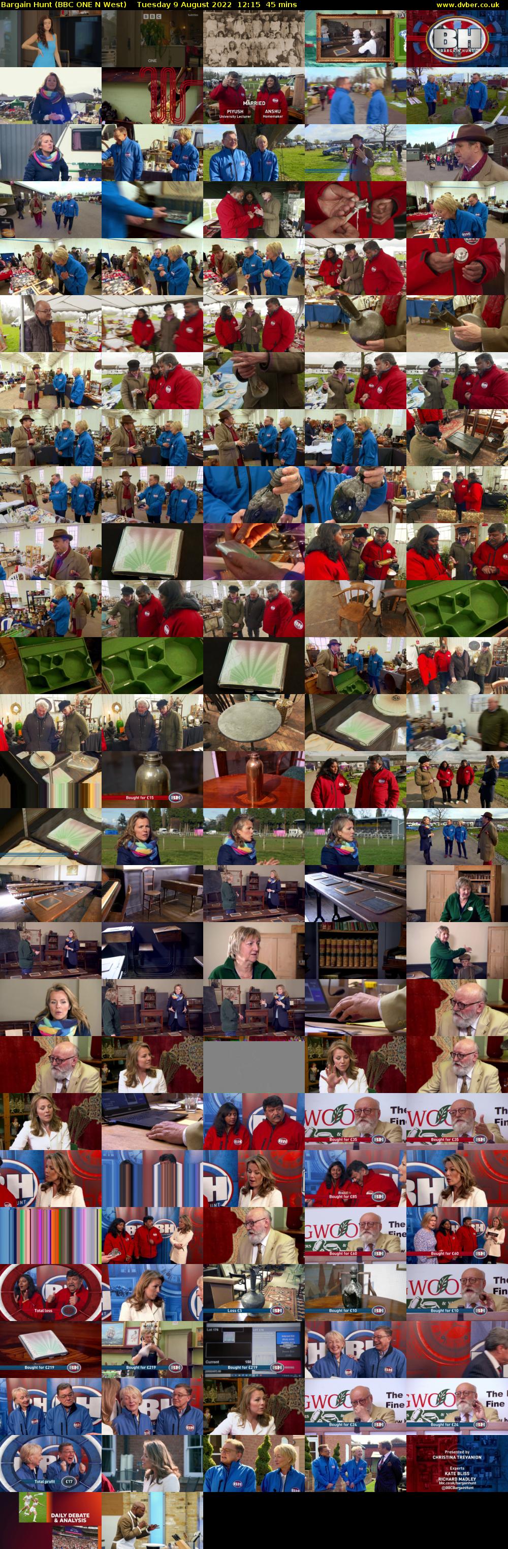 Bargain Hunt (BBC ONE N West) Tuesday 9 August 2022 12:15 - 13:00