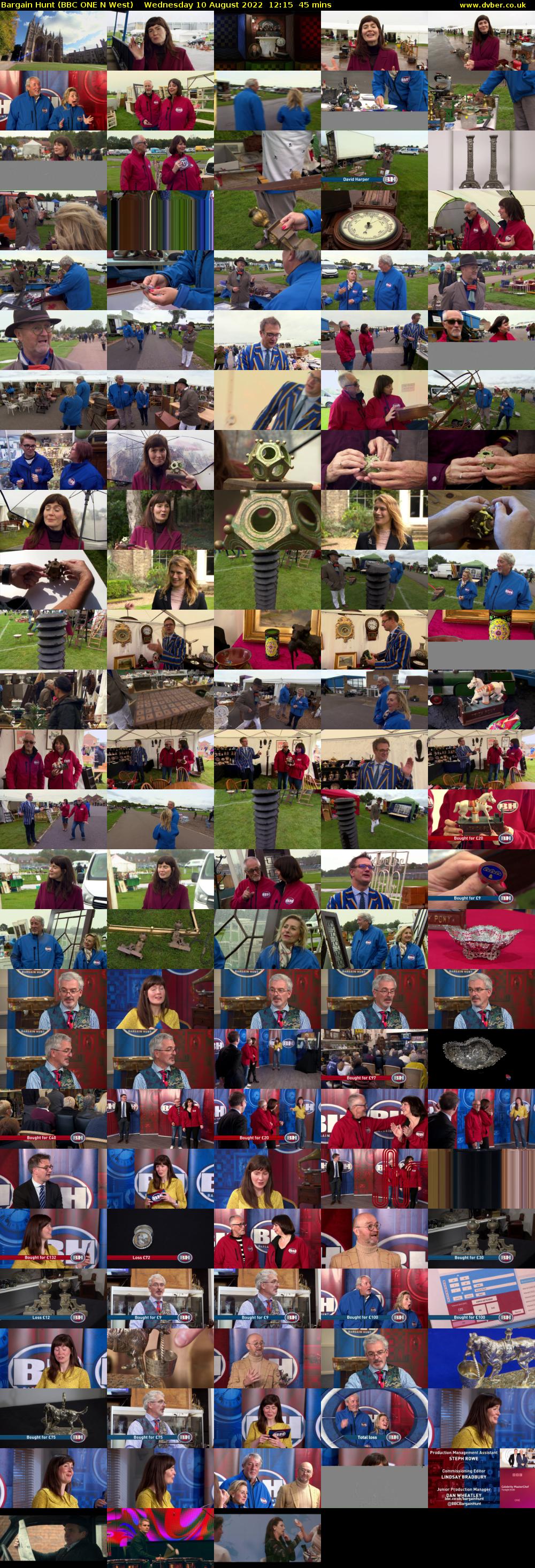 Bargain Hunt (BBC ONE N West) Wednesday 10 August 2022 12:15 - 13:00