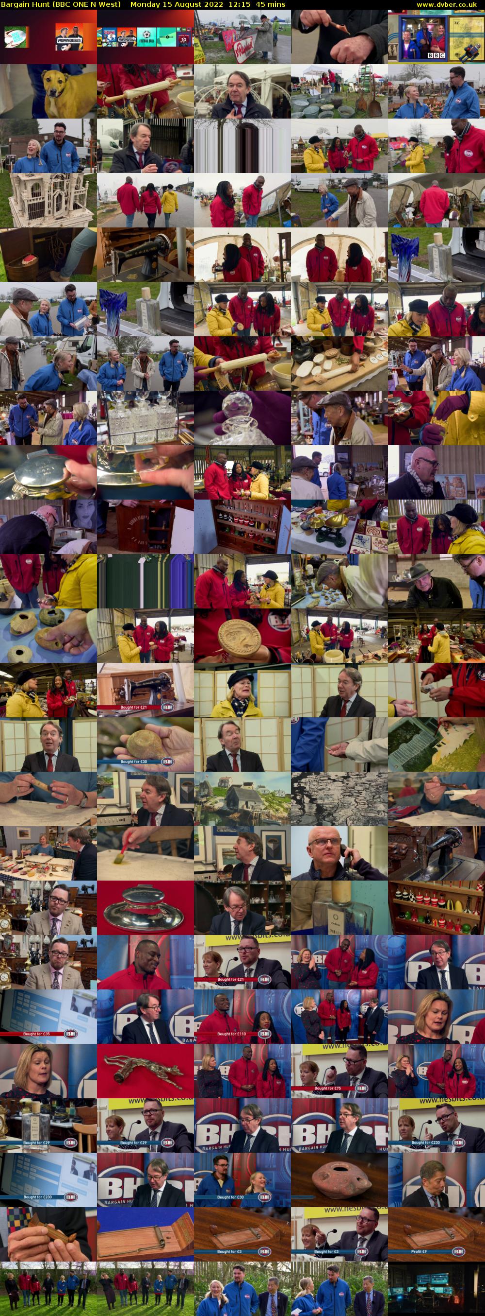 Bargain Hunt (BBC ONE N West) Monday 15 August 2022 12:15 - 13:00