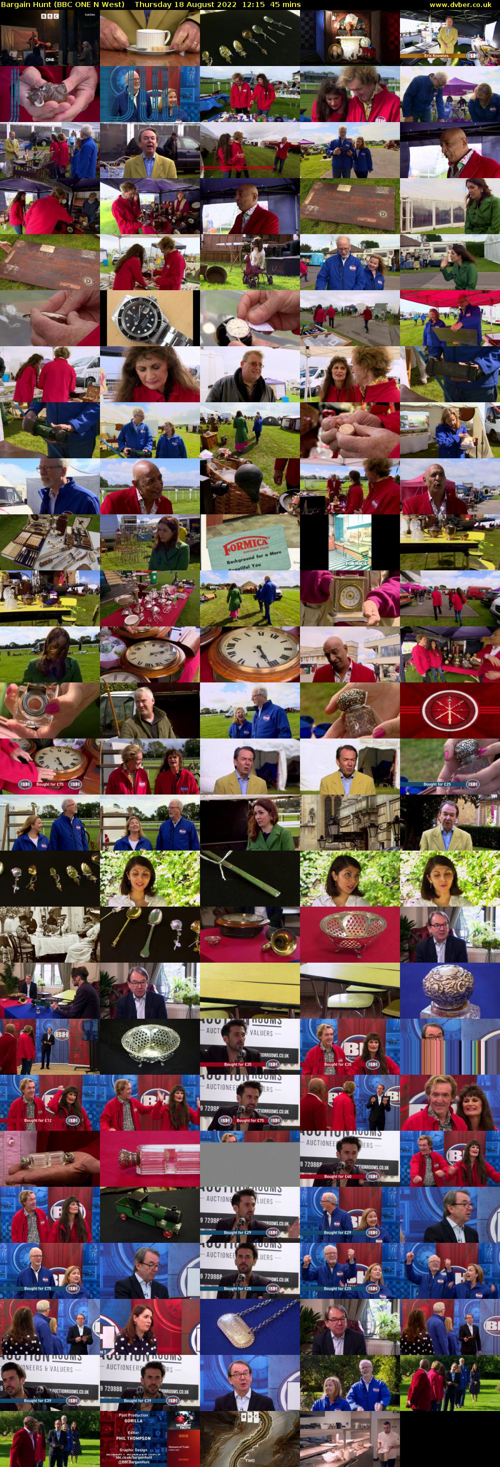 Bargain Hunt (BBC ONE N West) Thursday 18 August 2022 12:15 - 13:00