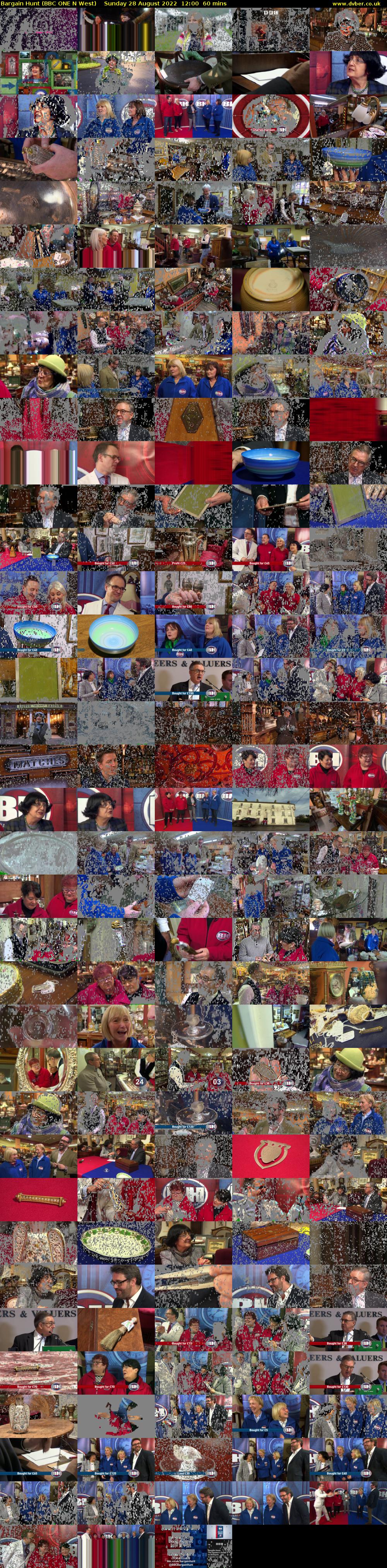 Bargain Hunt (BBC ONE N West) Sunday 28 August 2022 12:00 - 13:00
