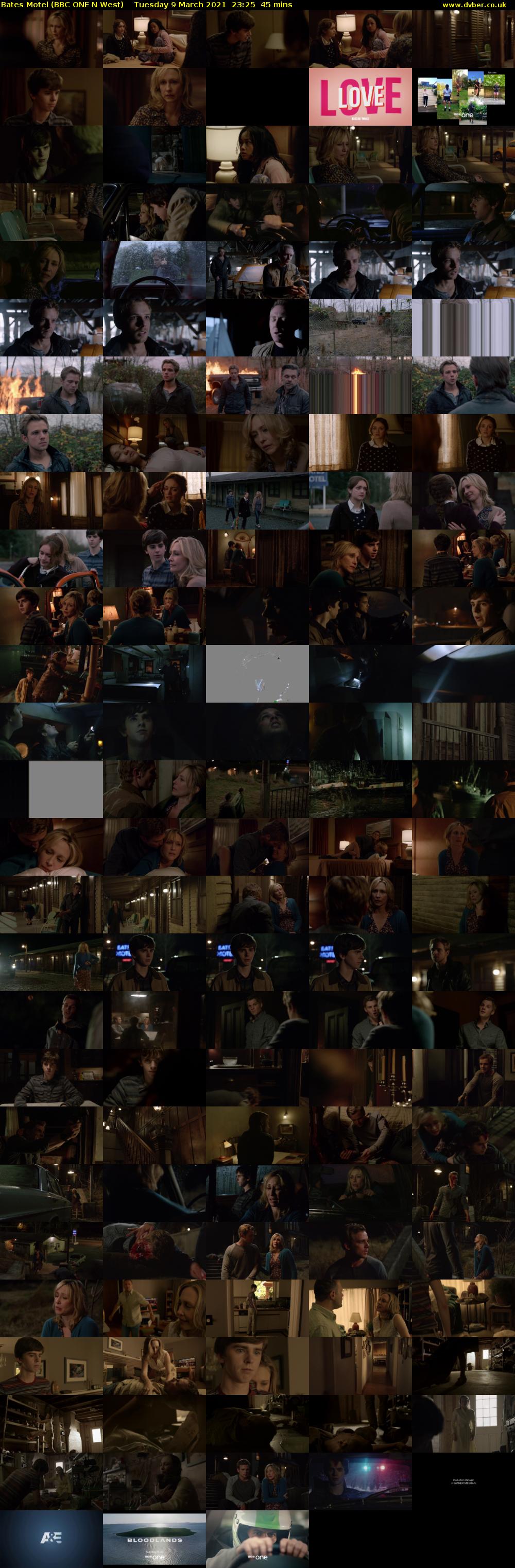 Bates Motel (BBC ONE N West) Tuesday 9 March 2021 23:25 - 00:10