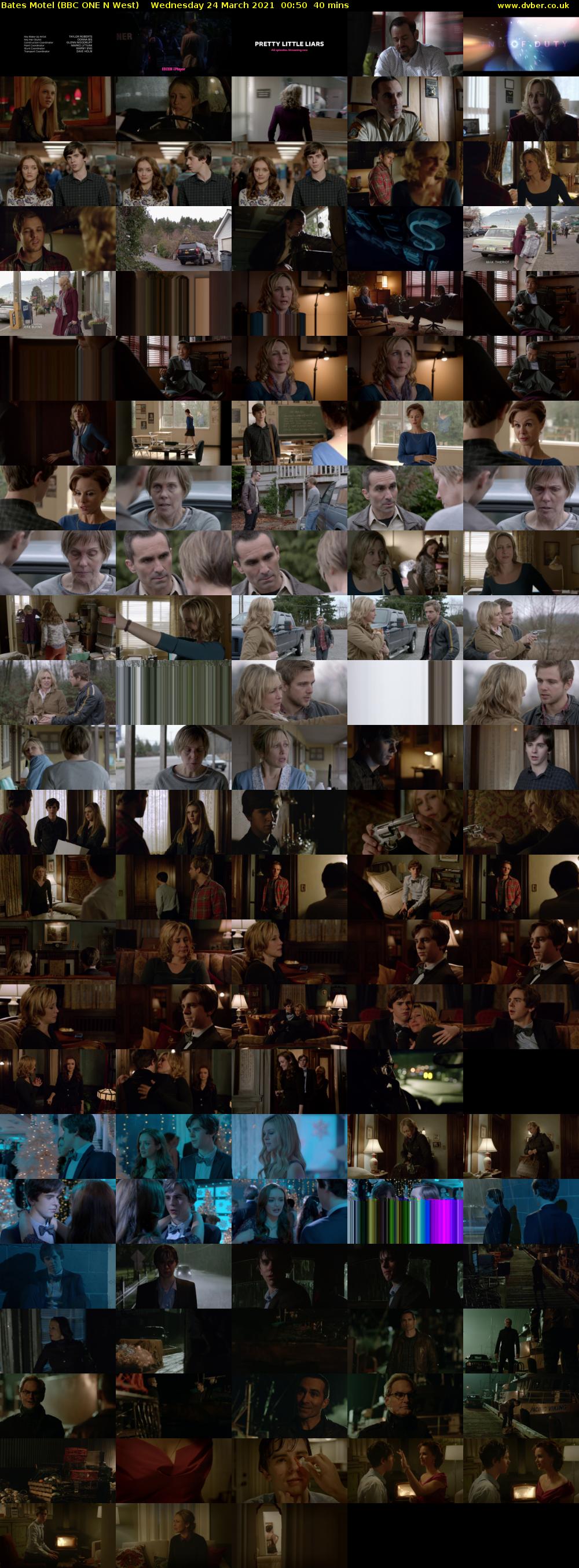 Bates Motel (BBC ONE N West) Wednesday 24 March 2021 00:50 - 01:30