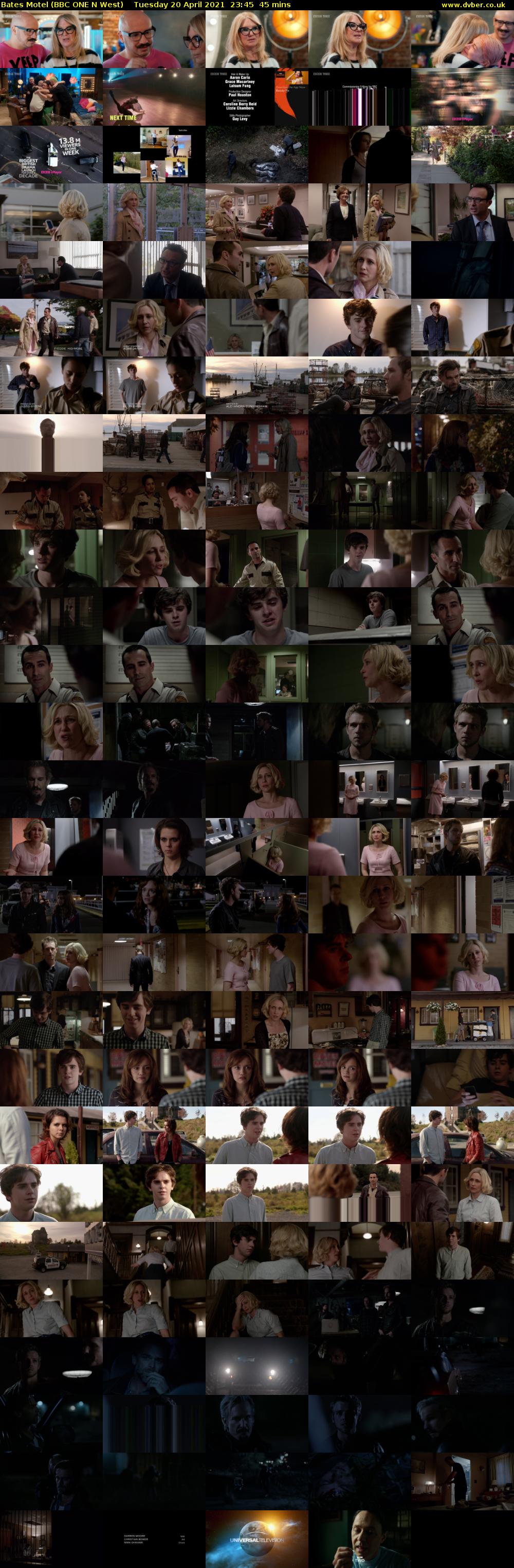 Bates Motel (BBC ONE N West) Tuesday 20 April 2021 23:45 - 00:30