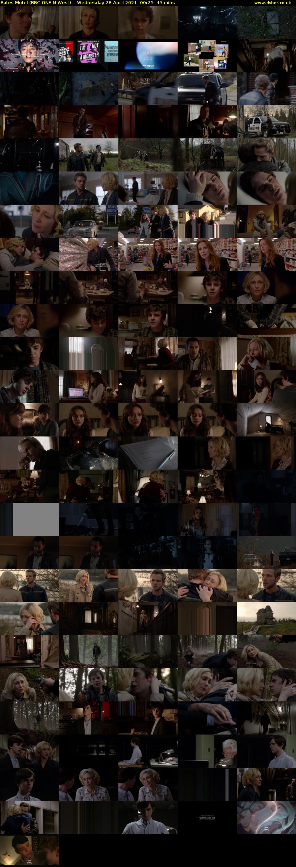 Bates Motel (BBC ONE N West) Wednesday 28 April 2021 00:25 - 01:10