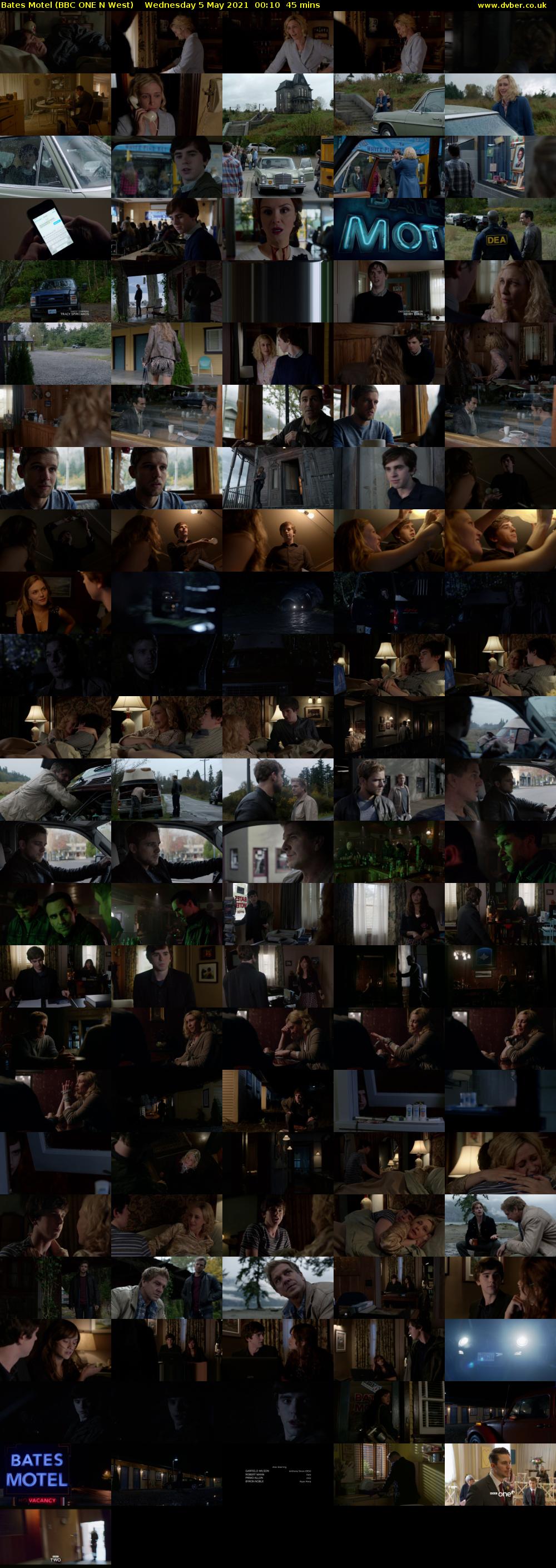 Bates Motel (BBC ONE N West) Wednesday 5 May 2021 00:10 - 00:55