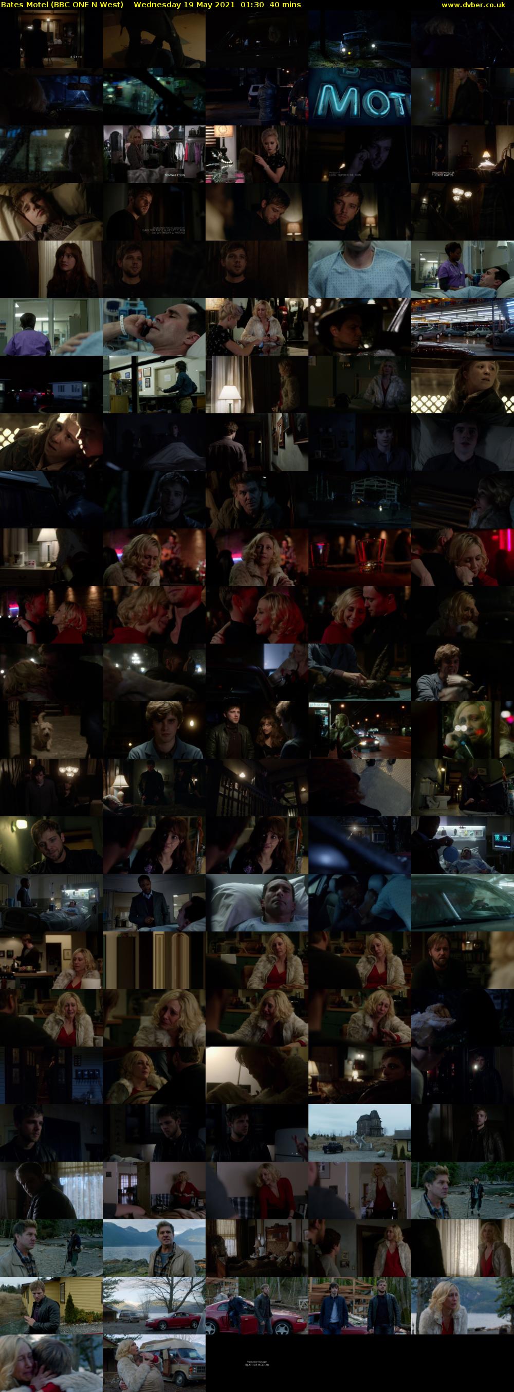 Bates Motel (BBC ONE N West) Wednesday 19 May 2021 01:30 - 02:10