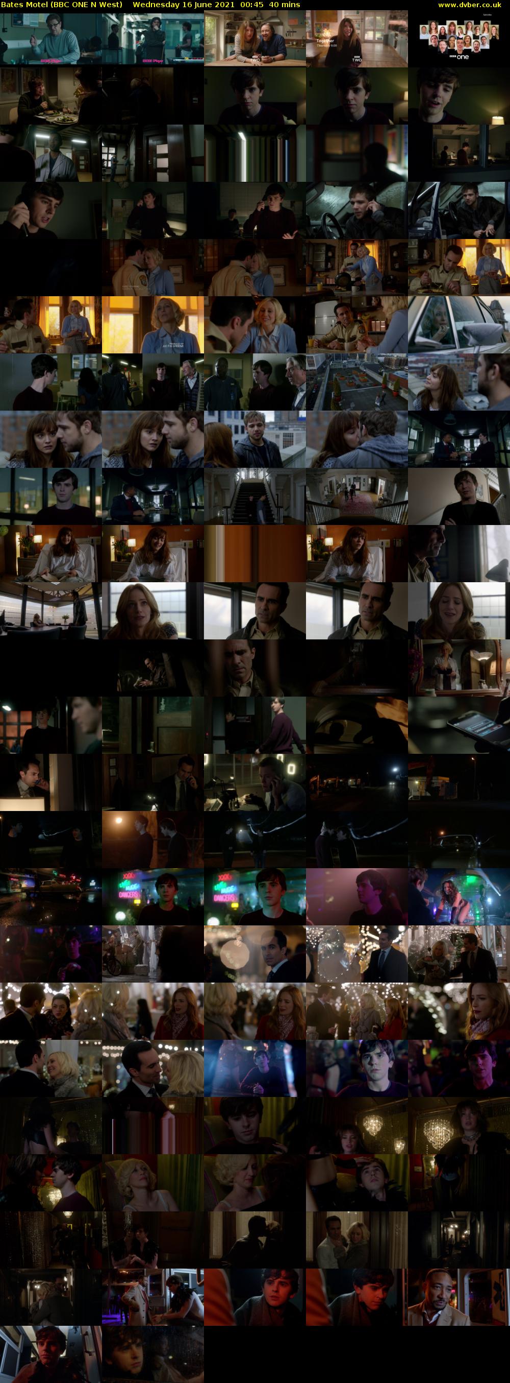 Bates Motel (BBC ONE N West) Wednesday 16 June 2021 00:45 - 01:25