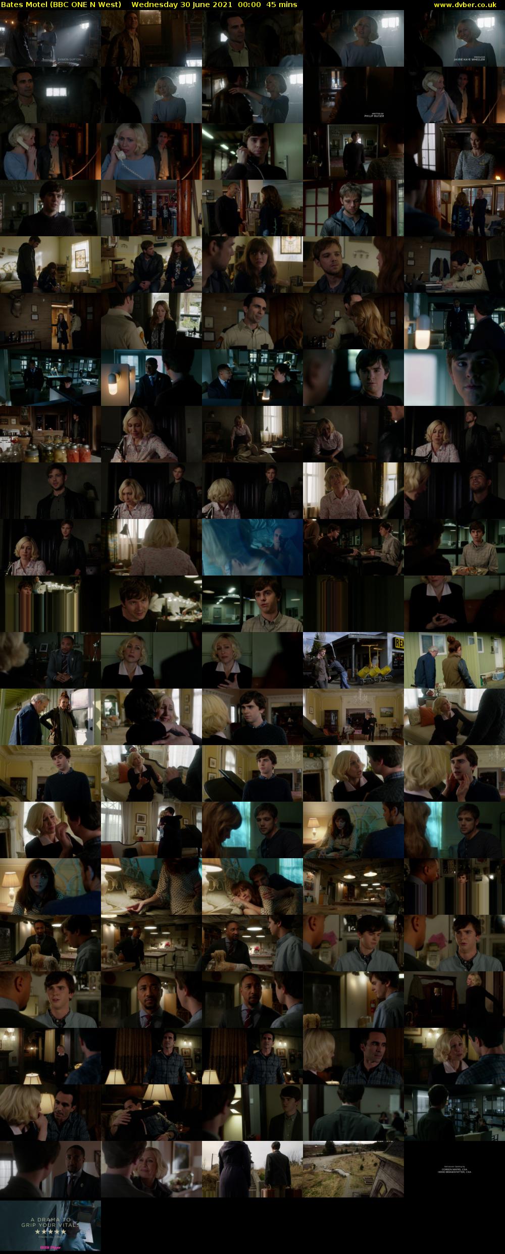 Bates Motel (BBC ONE N West) Wednesday 30 June 2021 00:00 - 00:45