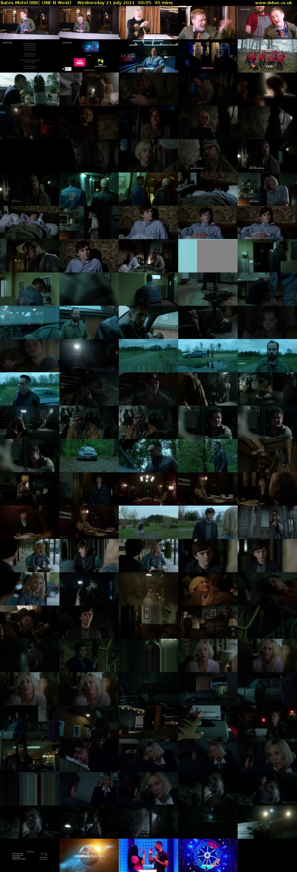 Bates Motel (BBC ONE N West) Wednesday 21 July 2021 00:05 - 00:50