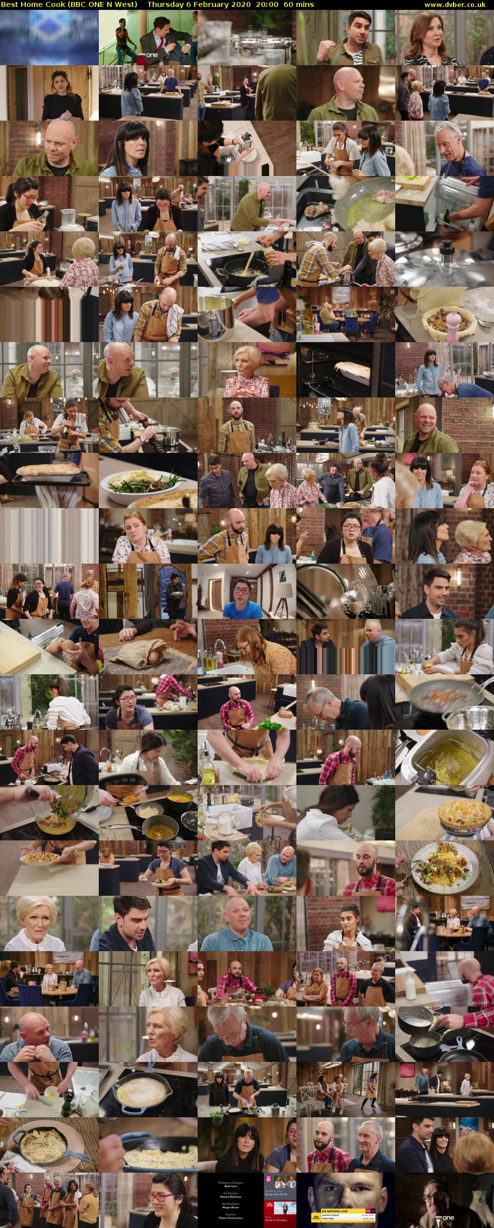 Best Home Cook (BBC ONE N West) Thursday 6 February 2020 20:00 - 21:00