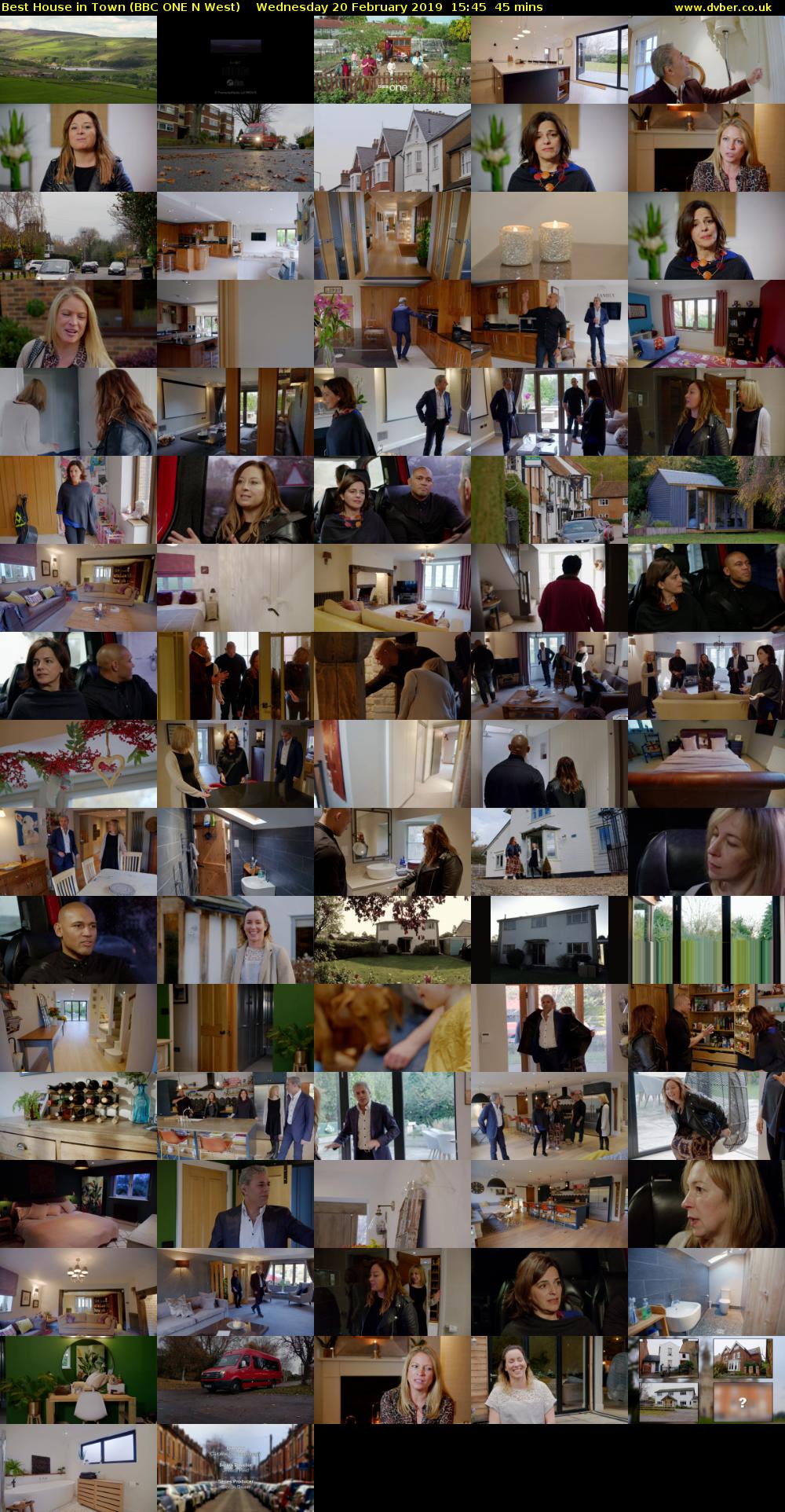 Best House in Town (BBC ONE N West) Wednesday 20 February 2019 15:45 - 16:30