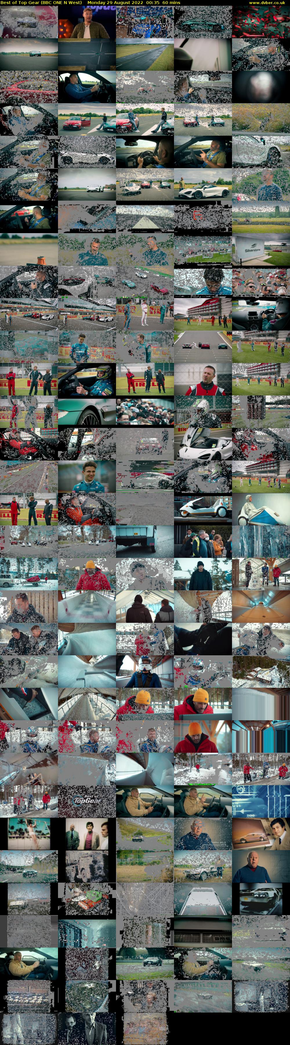 Best of Top Gear (BBC ONE N West) Monday 29 August 2022 00:35 - 01:35