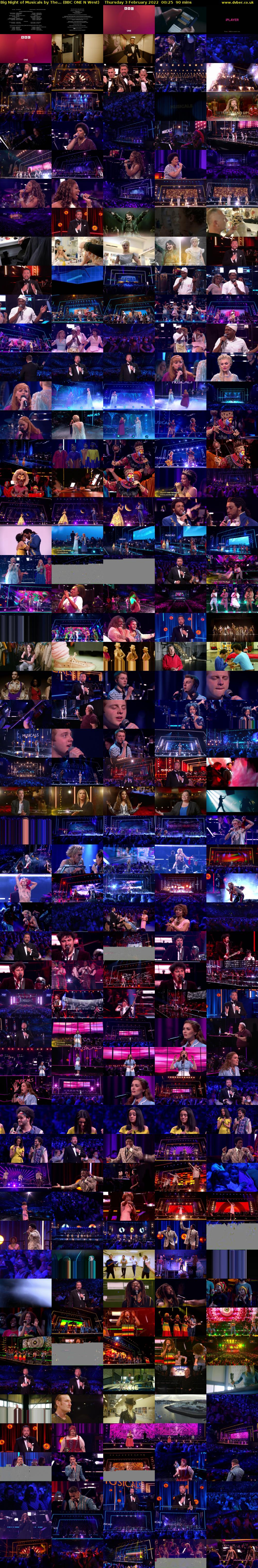 Big Night of Musicals by The... (BBC ONE N West) Thursday 3 February 2022 00:25 - 01:55