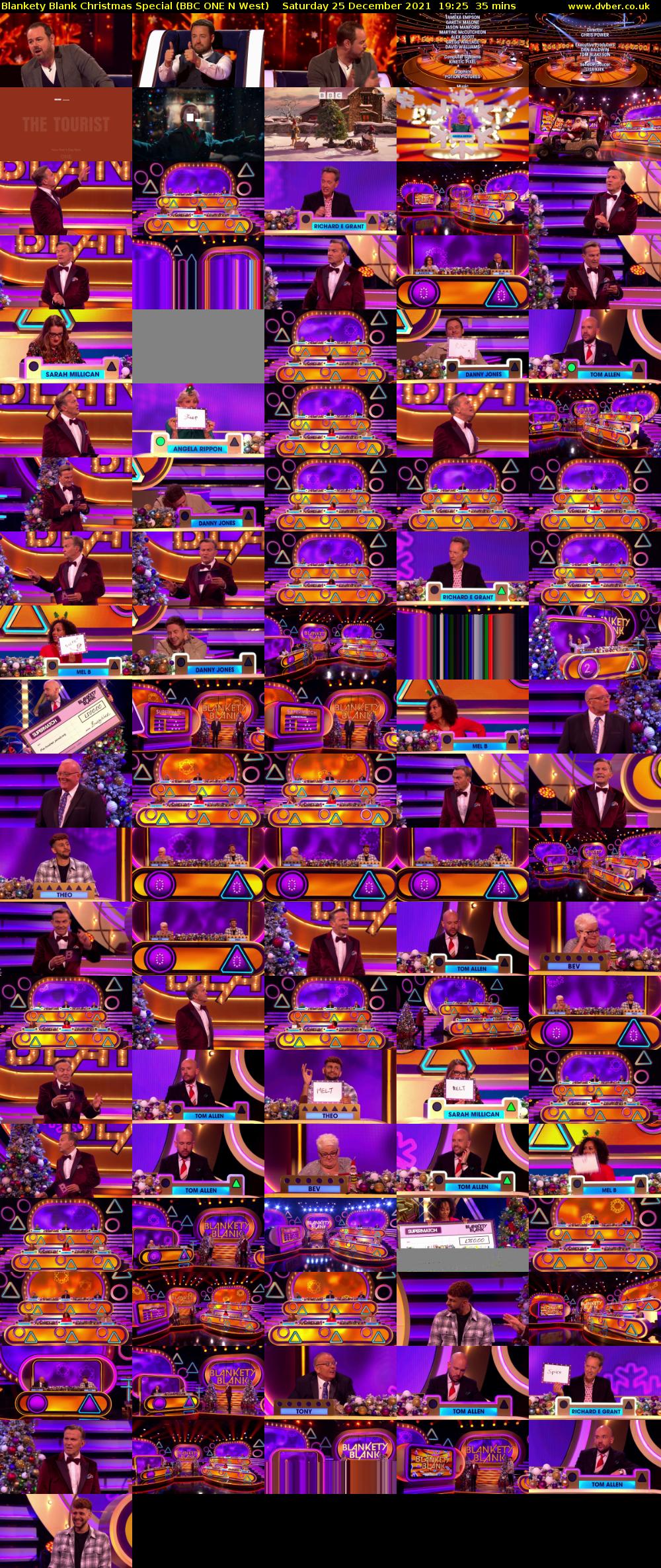 Blankety Blank Christmas Special (BBC ONE N West) Saturday 25 December 2021 19:25 - 20:00