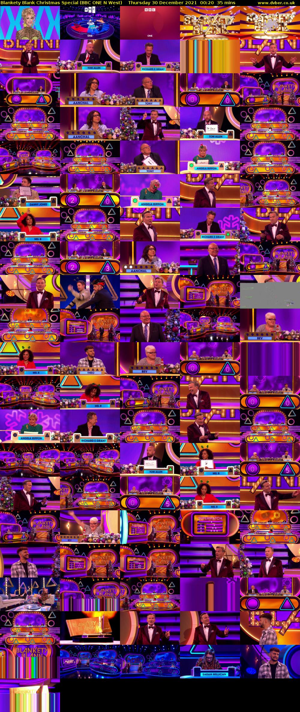 Blankety Blank Christmas Special (BBC ONE N West) Thursday 30 December 2021 00:20 - 00:55