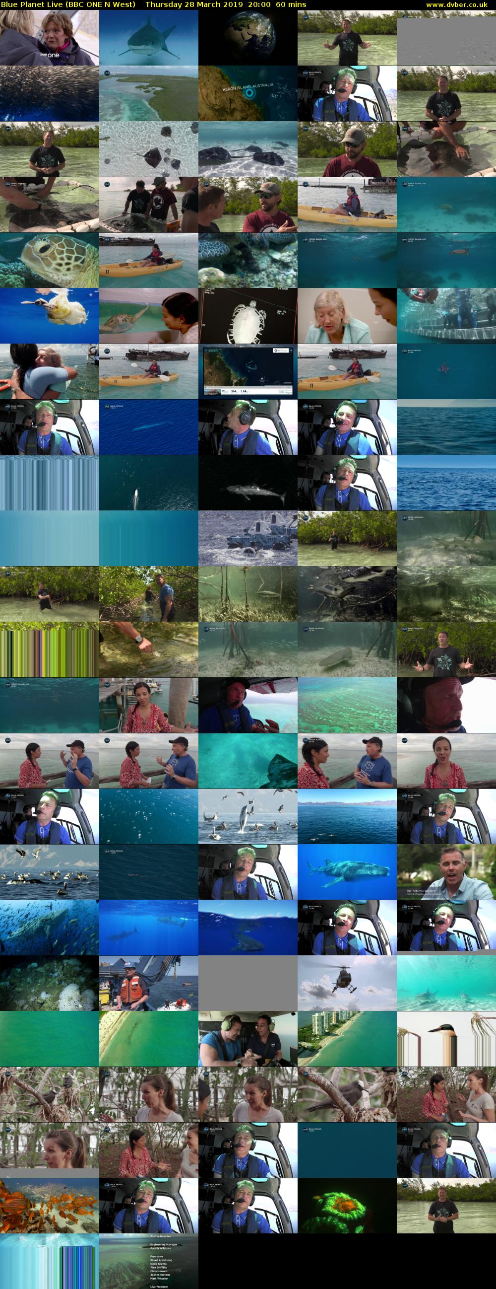 Blue Planet Live (BBC ONE N West) Thursday 28 March 2019 20:00 - 21:00