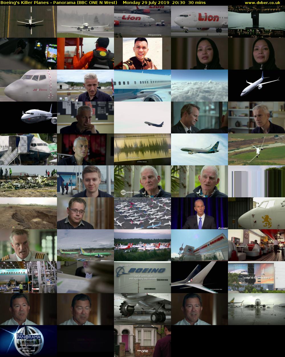 Boeing's Killer Planes - Panorama (BBC ONE N West) Monday 29 July 2019 20:30 - 21:00