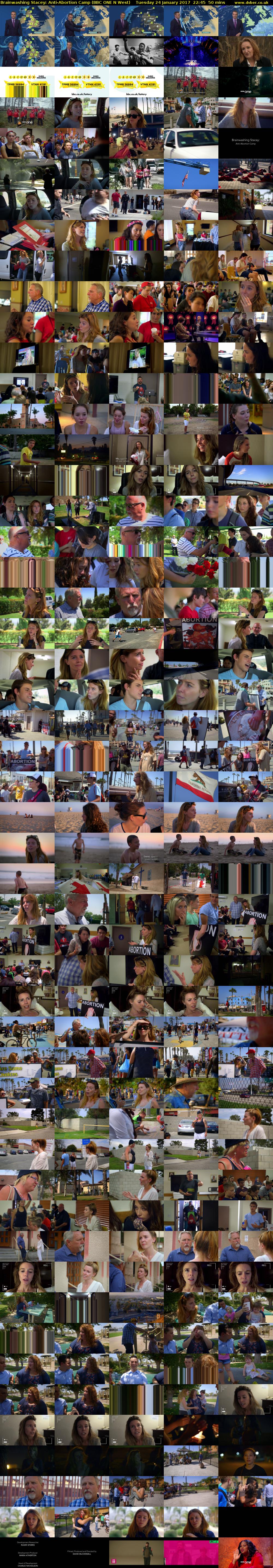 Brainwashing Stacey: Anti-Abortion Camp (BBC ONE N West) Tuesday 24 January 2017 22:45 - 23:35