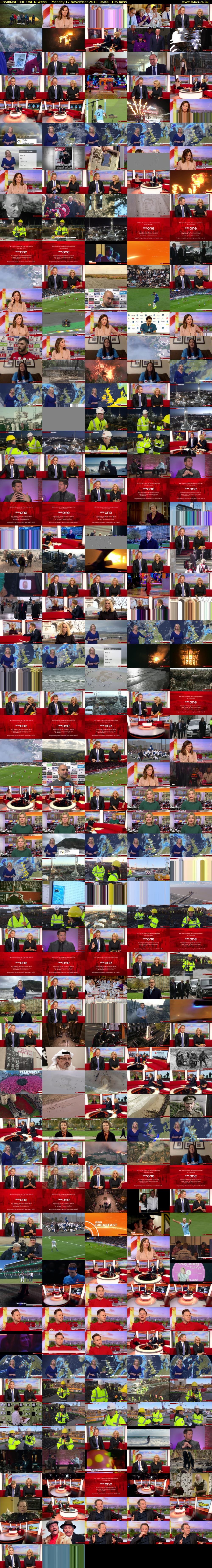 Breakfast (BBC ONE N West) Monday 12 November 2018 06:00 - 09:15