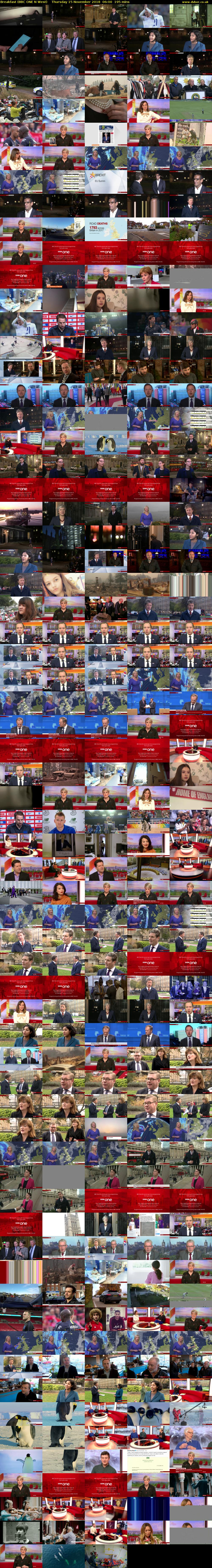 Breakfast (BBC ONE N West) Thursday 15 November 2018 06:00 - 09:15