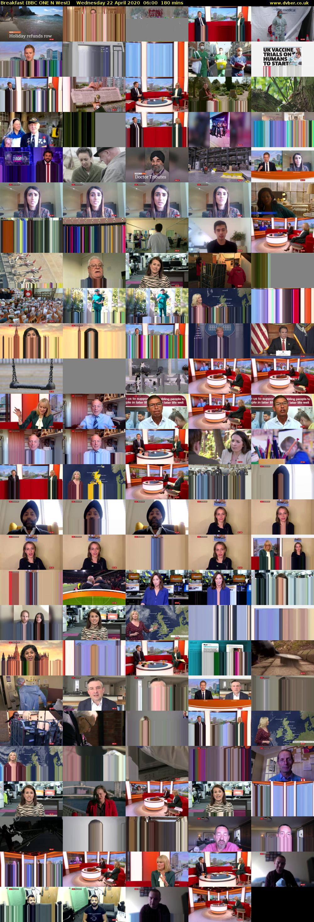 Breakfast (BBC ONE N West) Wednesday 22 April 2020 06:00 - 09:00