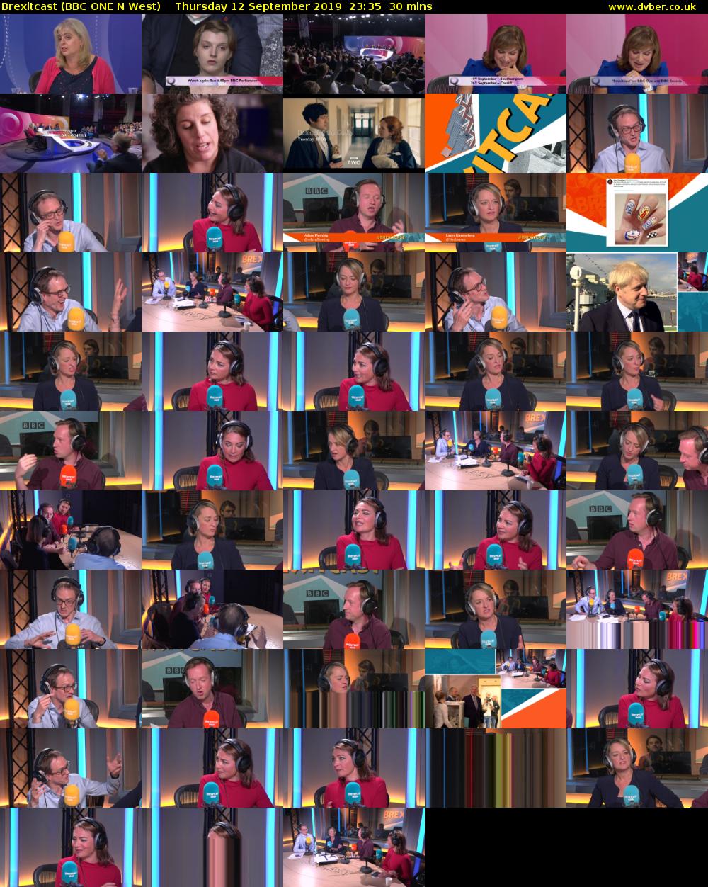 Brexitcast (BBC ONE N West) Thursday 12 September 2019 23:35 - 00:05