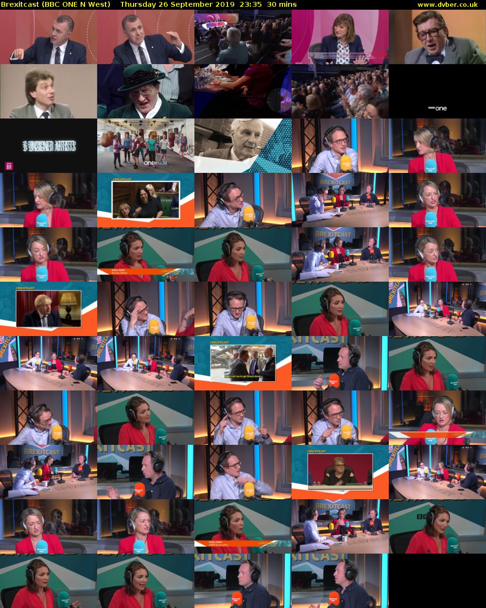 Brexitcast (BBC ONE N West) Thursday 26 September 2019 23:35 - 00:05