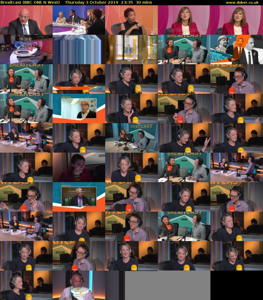 Brexitcast (BBC ONE N West) Thursday 3 October 2019 23:35 - 00:05