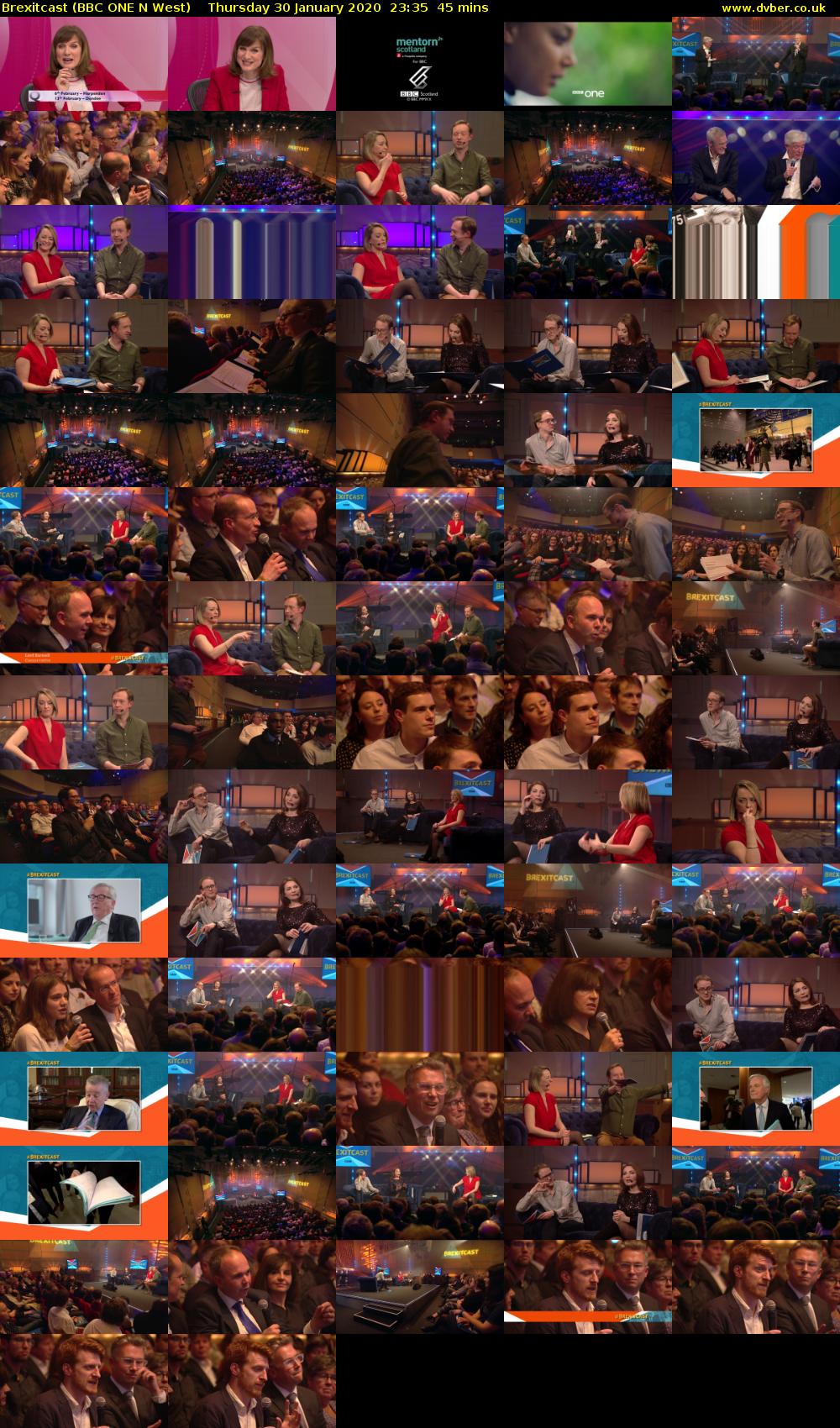 Brexitcast (BBC ONE N West) Thursday 30 January 2020 23:35 - 00:20