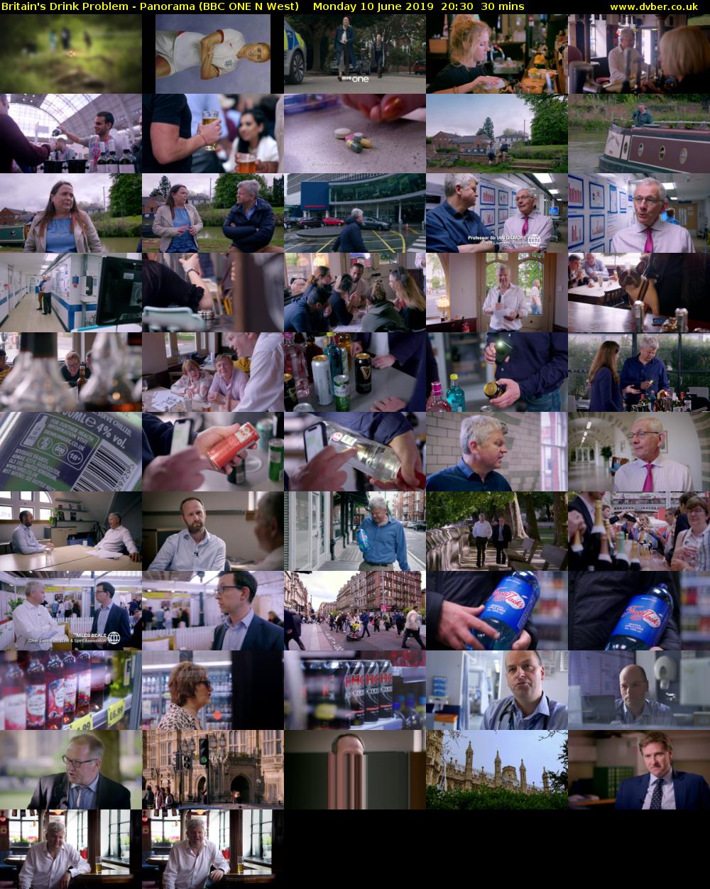 Britain's Drink Problem - Panorama (BBC ONE N West) Monday 10 June 2019 20:30 - 21:00