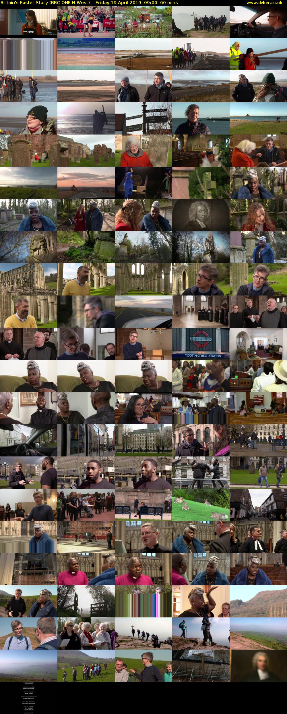 Britain's Easter Story (BBC ONE N West) Friday 19 April 2019 09:00 - 10:00