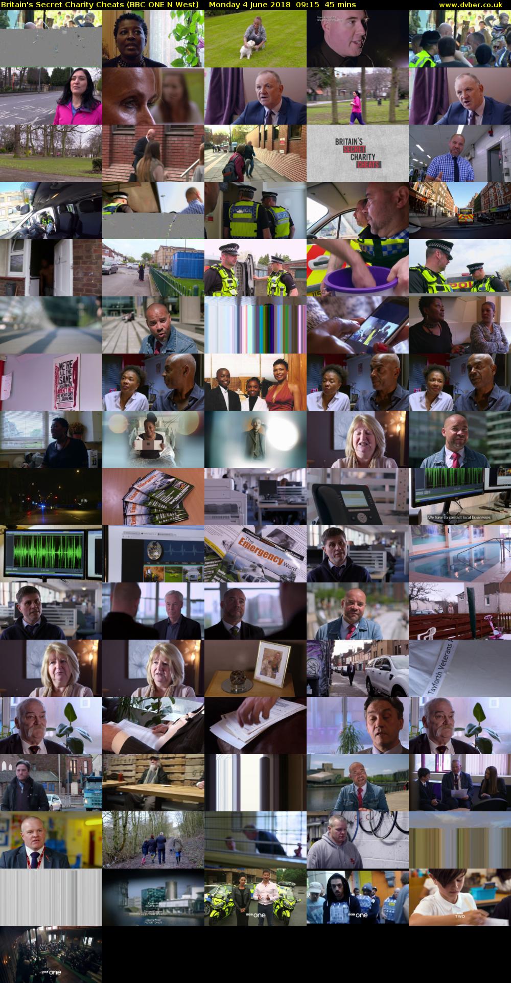 Britain's Secret Charity Cheats (BBC ONE N West) Monday 4 June 2018 09:15 - 10:00