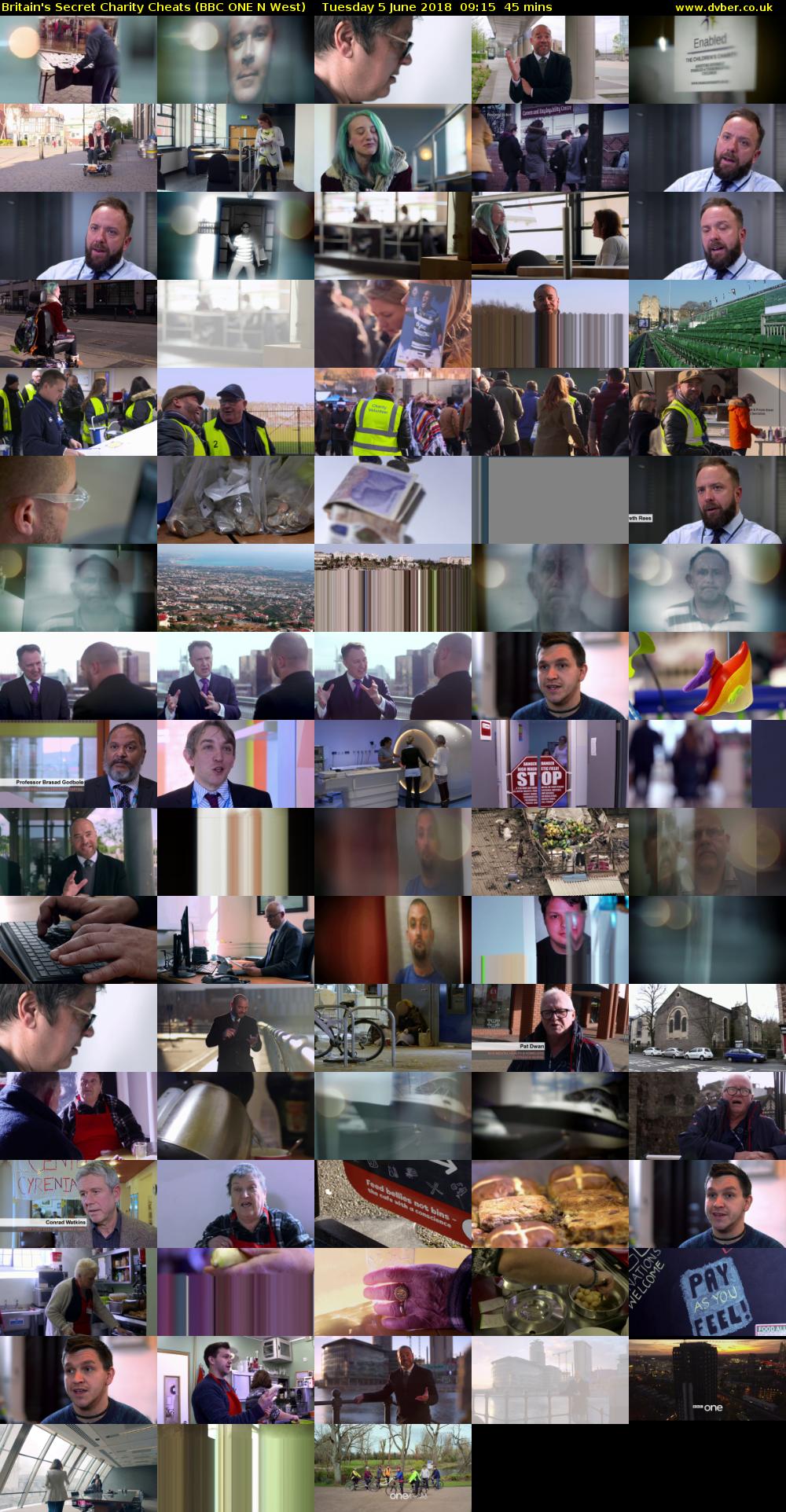 Britain's Secret Charity Cheats (BBC ONE N West) Tuesday 5 June 2018 09:15 - 10:00
