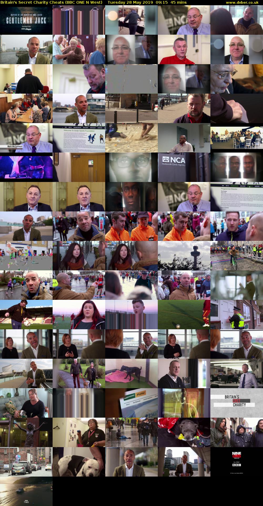 Britain's Secret Charity Cheats (BBC ONE N West) Tuesday 28 May 2019 09:15 - 10:00