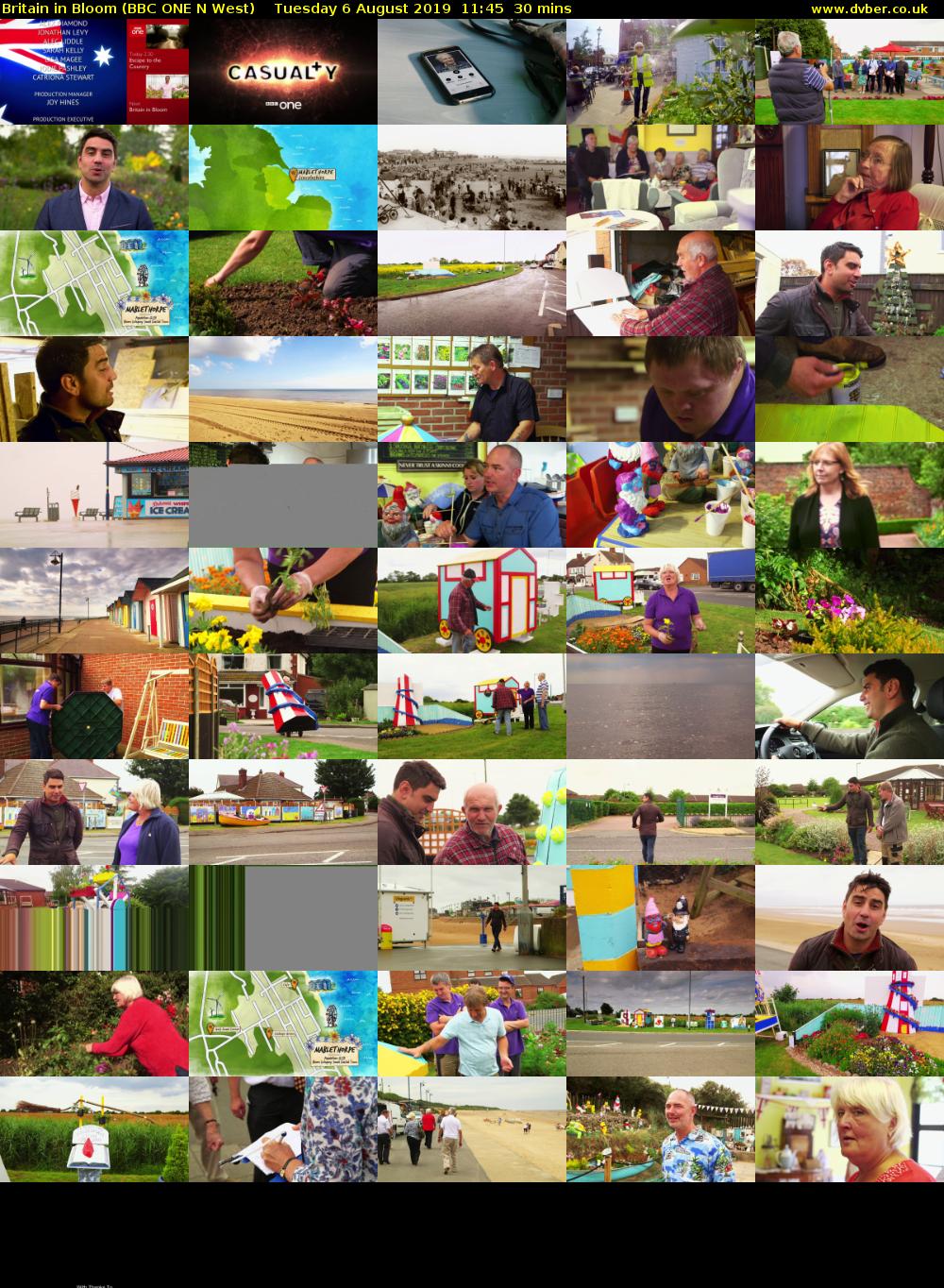 Britain in Bloom (BBC ONE N West) Tuesday 6 August 2019 11:45 - 12:15
