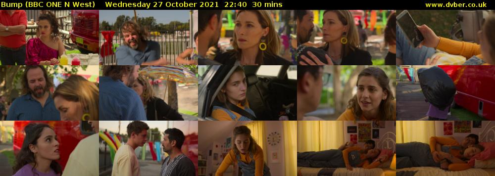 Bump (BBC ONE N West) Wednesday 27 October 2021 22:40 - 23:10