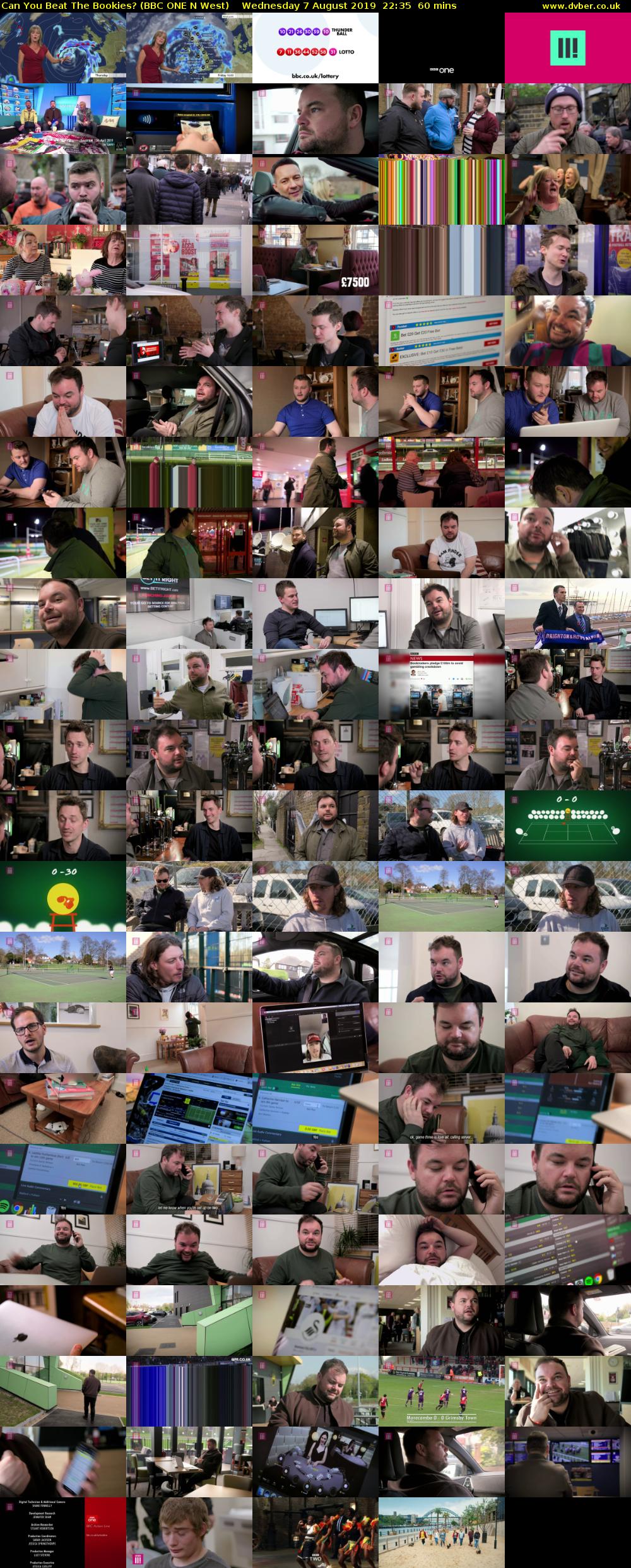 Can You Beat The Bookies? (BBC ONE N West) Wednesday 7 August 2019 22:35 - 23:35