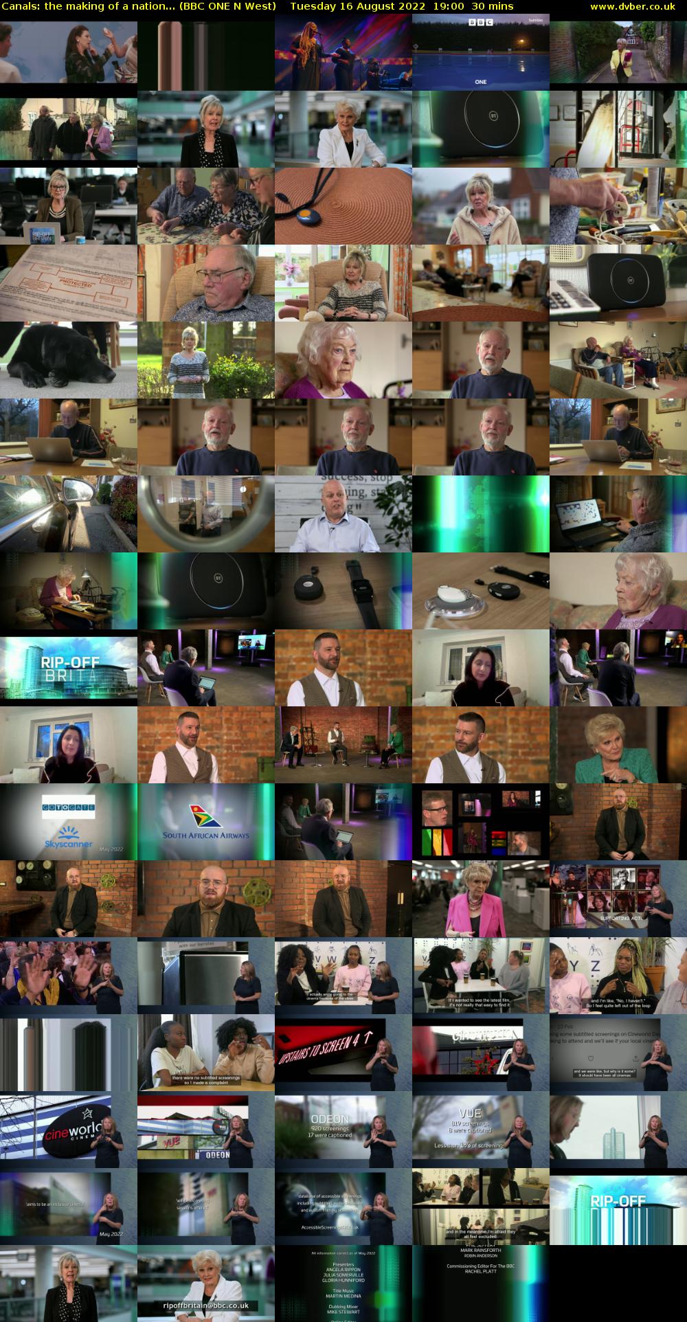 Canals: the making of a nation... (BBC ONE N West) Tuesday 16 August 2022 19:00 - 19:30