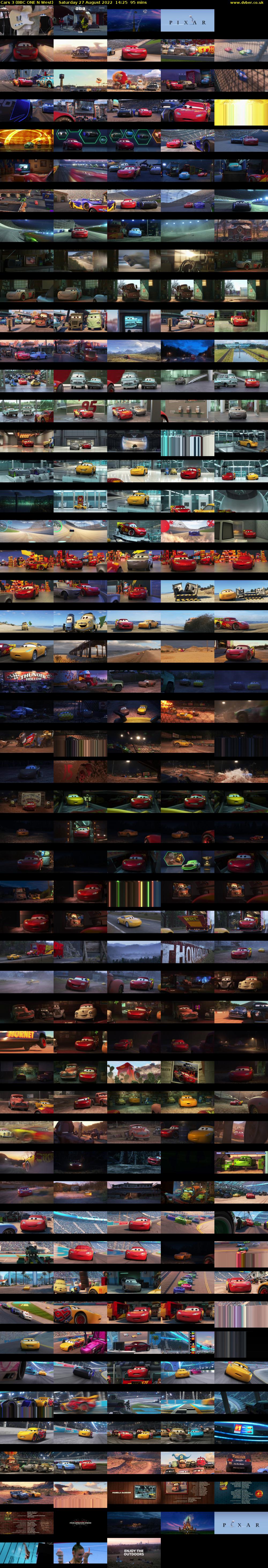 Cars 3 (BBC ONE N West) Saturday 27 August 2022 14:25 - 16:00