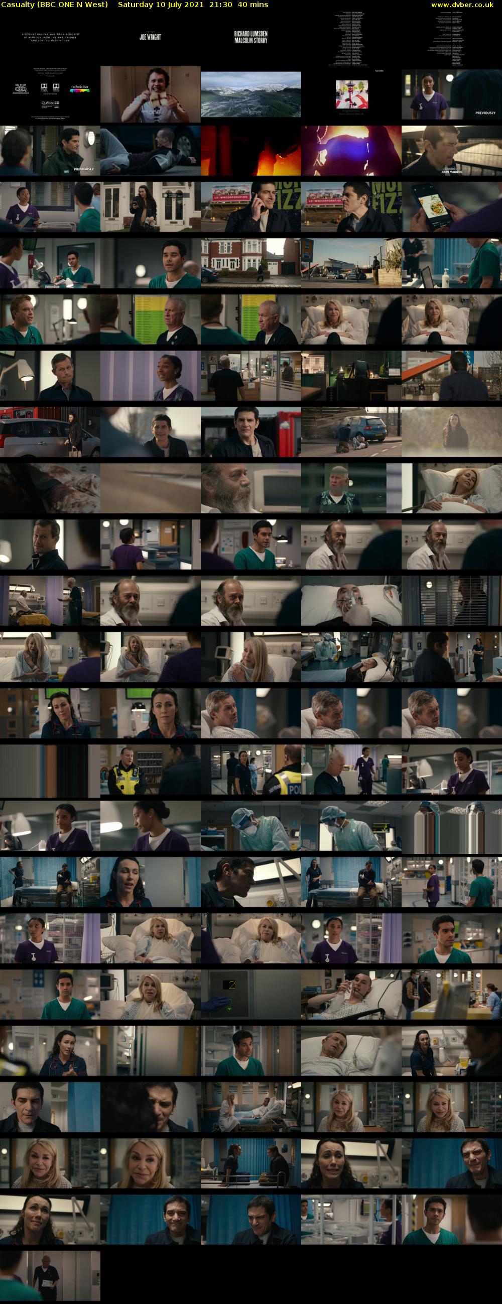 Casualty (BBC ONE N West) Saturday 10 July 2021 21:30 - 22:10