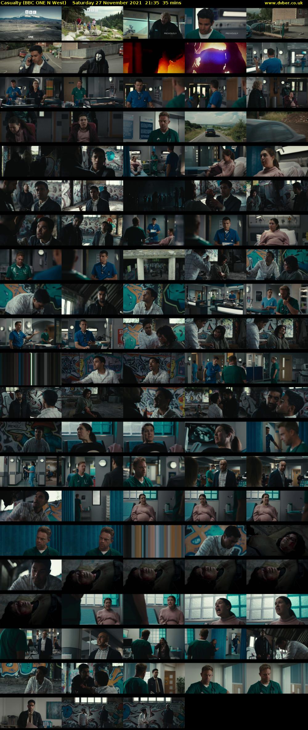 Casualty (BBC ONE N West) Saturday 27 November 2021 21:35 - 22:10