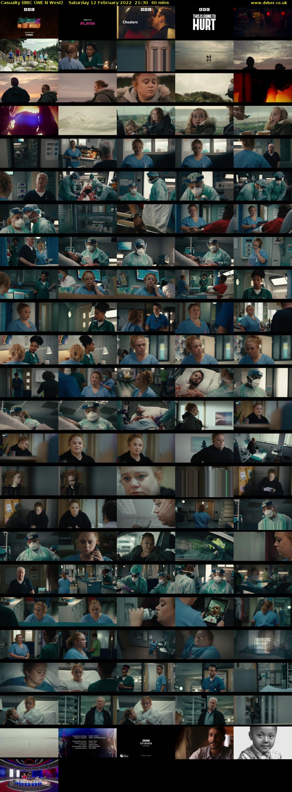 Casualty (BBC ONE N West) Saturday 12 February 2022 21:30 - 22:10