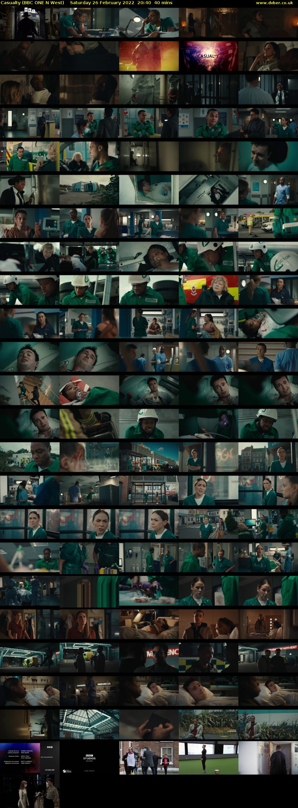 Casualty (BBC ONE N West) Saturday 26 February 2022 20:40 - 21:20