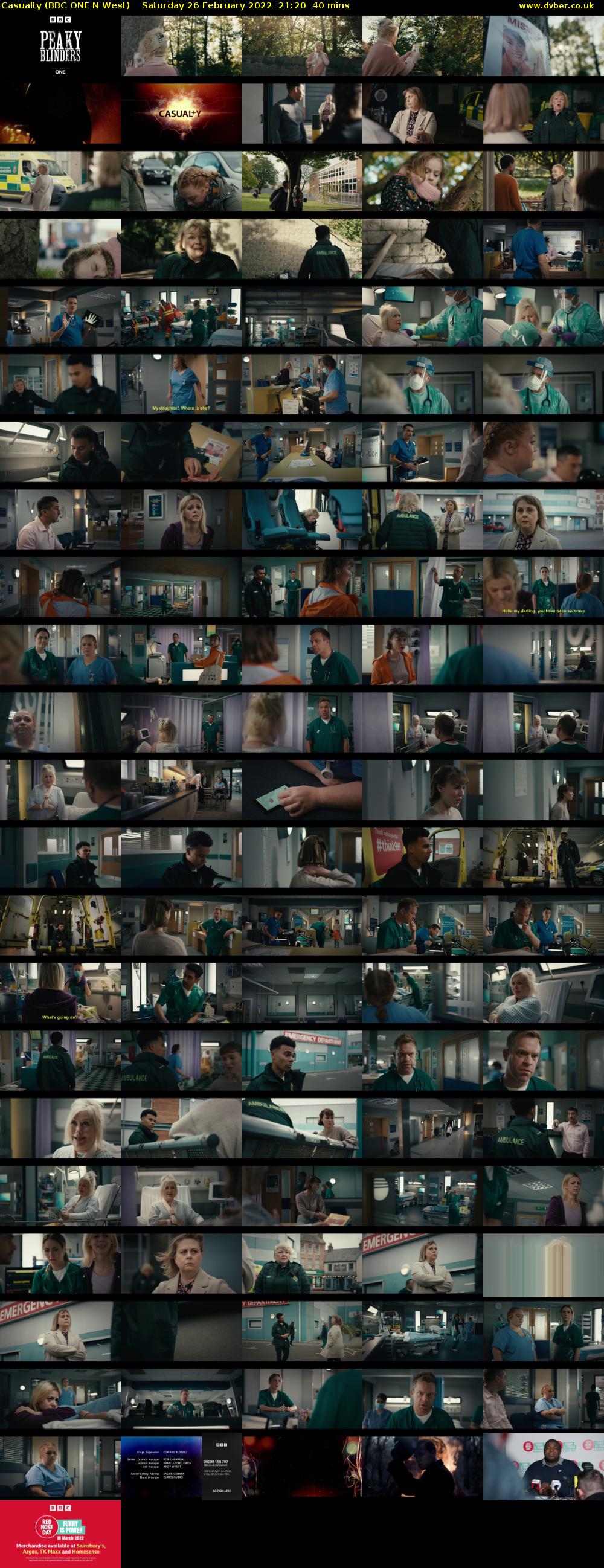 Casualty (BBC ONE N West) Saturday 26 February 2022 21:20 - 22:00