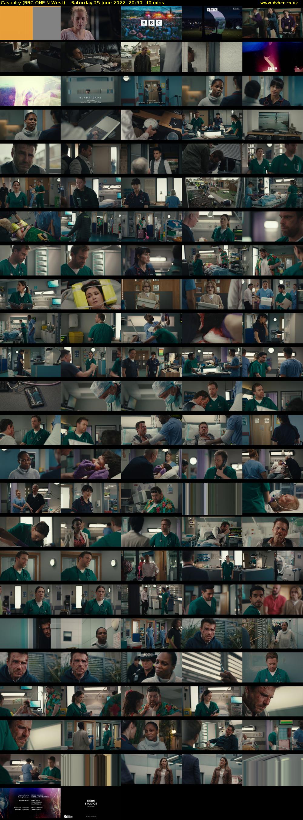 Casualty (BBC ONE N West) Saturday 25 June 2022 20:50 - 21:30