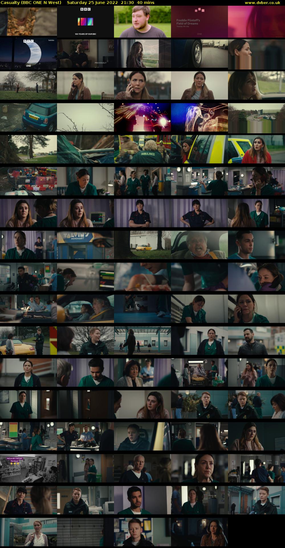 Casualty (BBC ONE N West) Saturday 25 June 2022 21:30 - 22:10