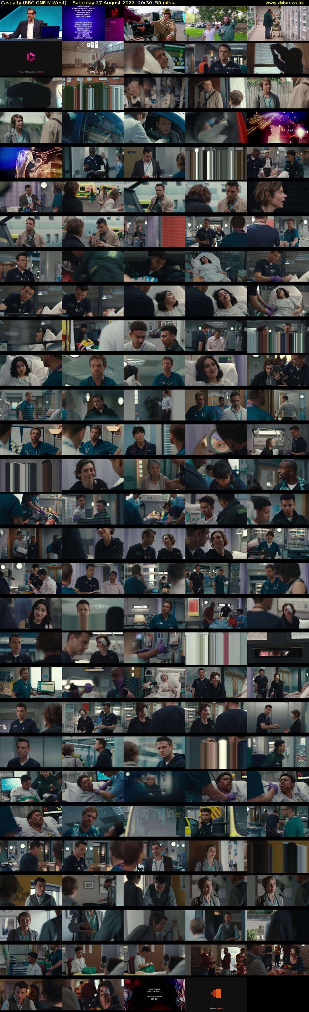 Casualty (BBC ONE N West) Saturday 27 August 2022 20:30 - 21:20