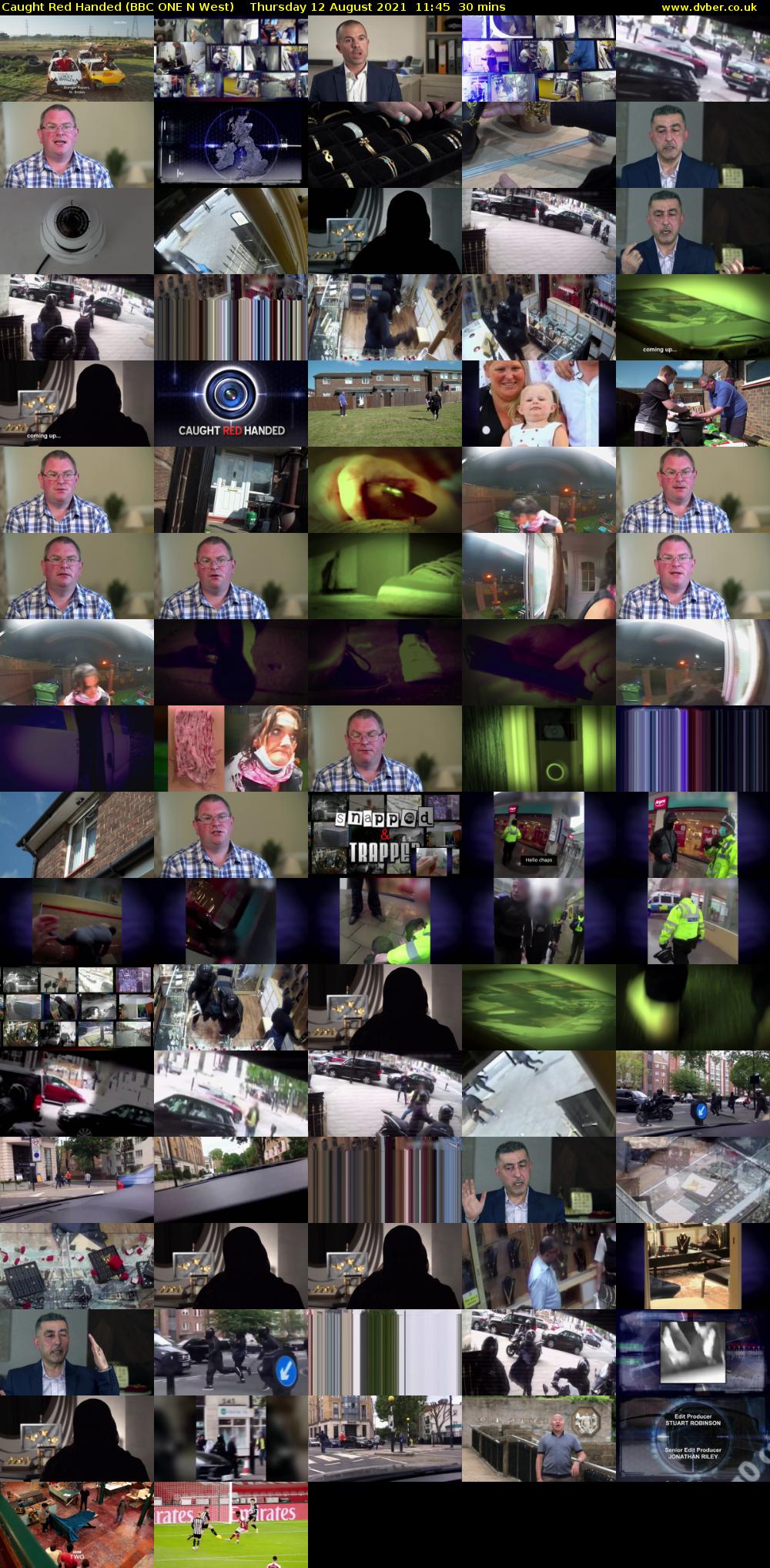 Caught Red Handed (BBC ONE N West) Thursday 12 August 2021 11:45 - 12:15